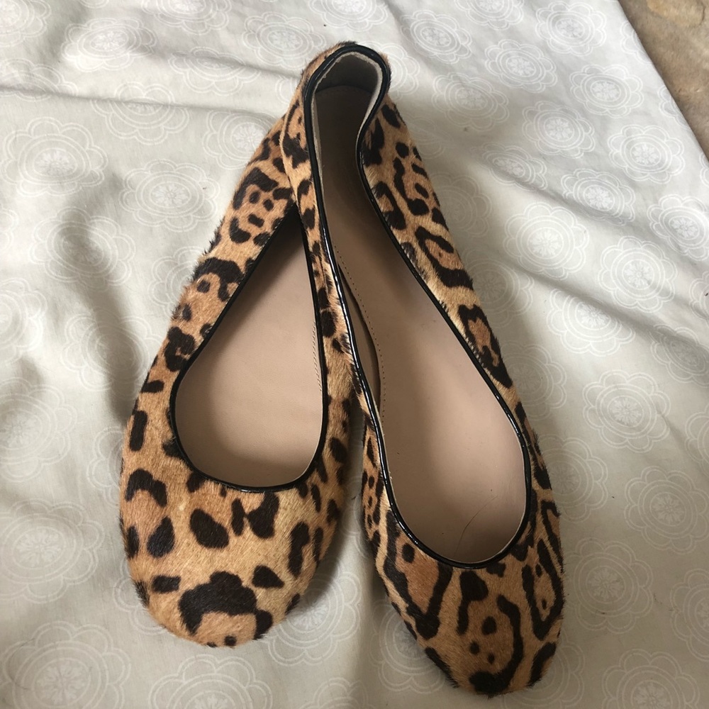 JCrew Leopard Flats